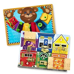 Дошка Melissa&Doug із засувками дерев'яна (MD13785) - мініатюра 6