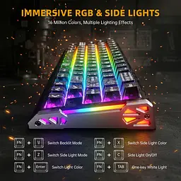 Ігрова магнітна клавіатура ATTACK SHARK R68 HE / Дротове підключення / Magnetic Switch / Black Carbon - мініатюра 7
