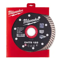 Диск алмазний MILWAUKEE DHTS 125, діаметр 125мм