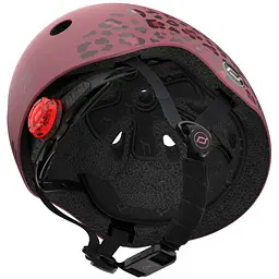 Шолом захисний дитячий Scoot and Ride з ліхтариком 45-51 см вишневий (SR-181206-WILDCAT) - мініатюра 6