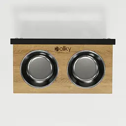 Hollky Flex S — миски на регульованій підставці для маленьких собак (2 × 0.450 л) - мініатюра 4