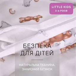 Дитяча постільна білизна MIRSON LITTLE KIDS фланель Teddy ballons 110х160см (2200012800805) - мініатюра 5