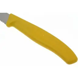 Ніж Victorinox серрейторне лезо 8.5 см нержавіюча сталь універсальний жовтий - мініатюра 3