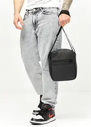 Чоловіча сумка месенджер Sambag Makros чорна 23 × 19 × 7 см (70278001m) - мініатюра 4