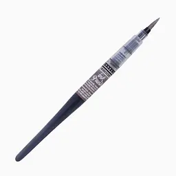 Ручка-пензель з чорнилом Sennelier Ink Brush, Переливчастий срібний (Iridescent Silver)
