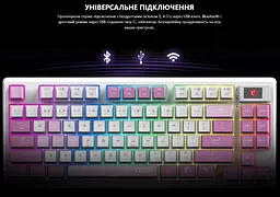 Клавиатура игровая механическая MSI FORGE GK-600 W TKL Wireless, EN/UKR/RU, RGB VIOLET - мініатюра 11