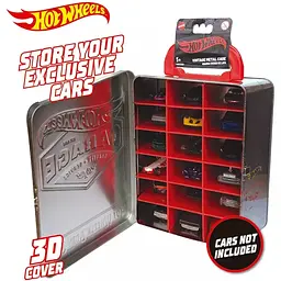 Контейнер Hot Wheels для 18 машинок вінтажний сріблястий (HWCC22S) - мініатюра 3