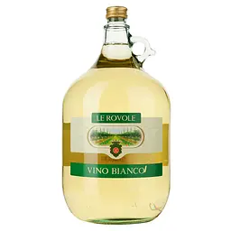 Вино Verga Le Rovole Vino Bianco, біле, сухе, 10%, 5 л (АLR5364)