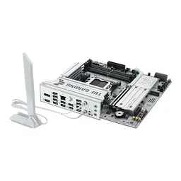 Материнcька плата TUF GAMING B850M-PLUS WIFI7 W sAM5 B850 4xDDR5 M.2 HDMI DP Wi-Fi BT mATX біли Asus teh0018981 - мініатюра 8