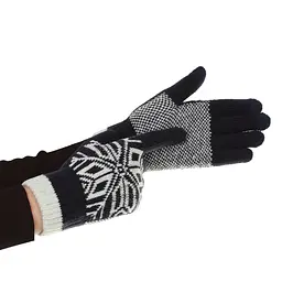 Рукавички ArmorStandart Touch Gloves Snowflake с орнаментом Blue (ARM59994) - мініатюра 2