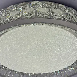 Сучасна стельова LED-люстра з кришталем для вітальні Linisoln 3218-600 CH хром 160 Вт 60 см до 22 м2 - мініатюра 3