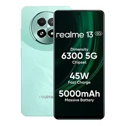 Смартфон Realme 13 5G 12/256 GB (RMX3951) NFC зелений (Speed Green) - мініатюра 3