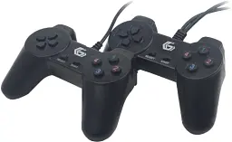 Геймпад Gembird JPD-UB2-01, чорний, USB, комплект з двох геймпадів, для PC, 10 кнопок