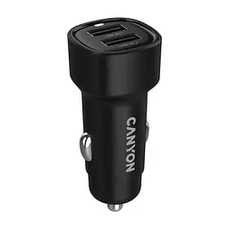 Зарядное устройство для Canyon 2xUSB 24W black (CNE-CCABR2AA)