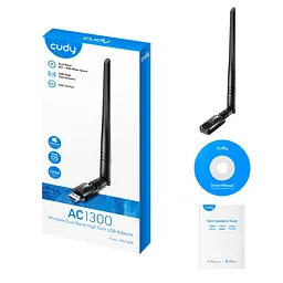 Адаптер WiFi 5 Cudy WU1400 дводіапазонний з USB 3.0 (73-00546) - мініатюра 4