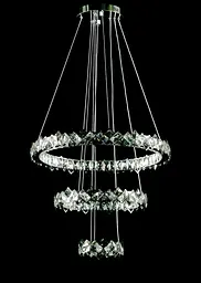 Світлодіодна люстра Splendid Ray L40802/60+40+20/3 LED з кришталем, хром, 100 Вт, з пультом і димером - мініатюра 3