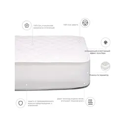 Наматрацник MirSon вовняний Стандарт Woollen Aloe Vera 237 90x200 см (2200000335906) - мініатюра 3