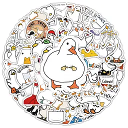 Стікерпак Качка Набір наклейок GeekLand Duck 100 штук - мініатюра 2
