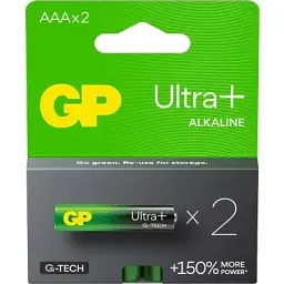 Батарейка GP AAA LR03 Ultra Plus Alcaline х 2 (24AUP21-SB2 / 4891199218163)