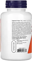 Вітаміни та мінерали NOW Vitamin C-500 Calcium Ascorbate, 100 вегакапсул - мініатюра 3