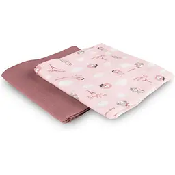 Пелюшка багаторазова Canpol babies Bonjour Paris рожева 70х70 см 2 шт. (26/901_pin) - мініатюра 4