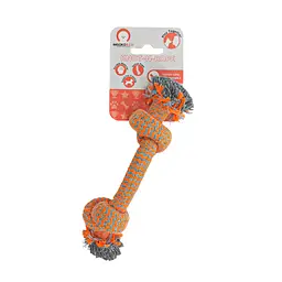 Іграшка для собак Misoko&Co Веревка з вузлами orange 17 cm - мініатюра 2