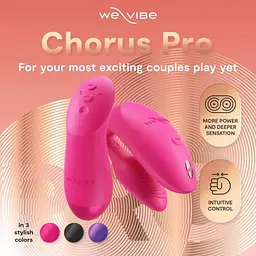 Вібратор We-Vibe Chorus Pro Electric Pink для пар зі смарт-управлінням - мініатюра 7