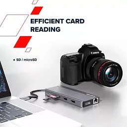 USB-Хаб Canyon 13-в-1 4K USB-C DS-16 (CNS-TDS16) - мініатюра 12