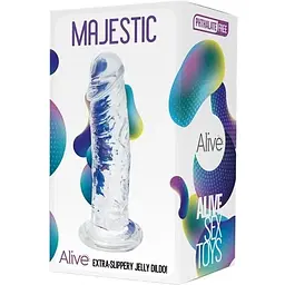 Фалоімітатор Alive Jelly Dildo Majestic - мініатюра 2