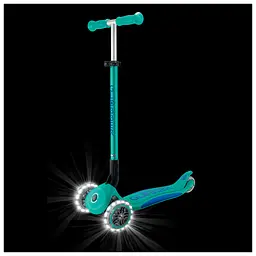 Самокат Globber Elite Lights колеса з підсвіткою 50 кг смарагдово-зелений (439-607-3) - мініатюра 7