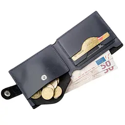 Чоловічий шкіряний гаманець Shvigel 10.5х9х0.5 см acs0014986 - мініатюра 4