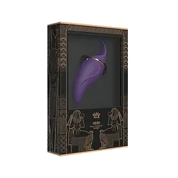 Вібратор 2в1 з язичком Zalo - Hero Twilight Purple, кристал Swarovski - мініатюра 9