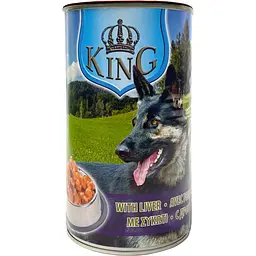 Вологий корм для собак King Dog печінка 1.24 кг