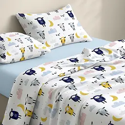 Дитяча постільна білизна фланель в ліжечко SHEEP BLUE CS3 COSAS (2200000003720) - мініатюра 2