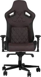 Геймерське крісло GT Racer чорне з коричневим (X-0724 Black/Brown) - мініатюра 2