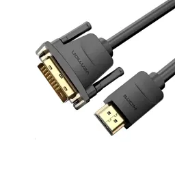 Кабель мультимедійний HDMI M to DVI M 1.0m 4K60Hz black Vention (ABFBF) - мініатюра 3