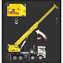 Конструктор Reobrix Mechanical автокран з пультом (22007) [161073] - мініатюра 5