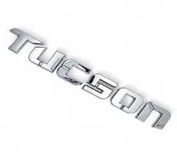 Емблема напис для Hyundai TUCSON на двосторонньому скотчі Хром 197х25 мм (OEM: 86310-3K010)