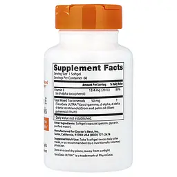 Вітамін Е Vitamin E Tocotrienols 60 Softgels Doctor's Best vit0006339 - мініатюра 2