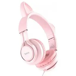 Навушники Hoco Cat ear headphones with mic W36 синьо-оранжеві 6931474770400) - мініатюра 9