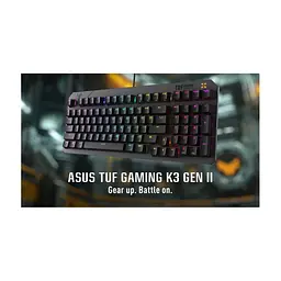 Клавиатура ASUS TUF Gaming K3 Gen II Opti-Mech RGB Red Switches USB UA Black (90MP0390-BKMA00) - миниатюра 7