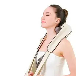 Масажер ударний для шиї та плечей RIAS Massager Shoulder Neck Z9 з підігрівом 70W (3_04579) - мініатюра 3