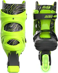 Роликові ковзани Neon Inline Skates розмір 34-37 зелені (NT08G4) - мініатюра 4