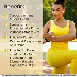 Вітамін D3 Jarrow Formulas 25 мкг 1000 МО 100 капсул - мініатюра 5