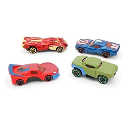 Набір металевих машинок "Супергерой" A-Toys 1210-11S, 4 машинки - мініатюра 7