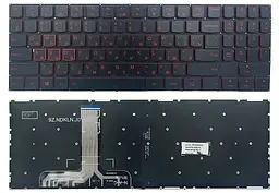 Клавіатура Lenovo Legion Y530-15ICH Y540-15IRH Y540-17IRH чорна без рамки Прямий Enter підсвічування RED Original PRC (PK1313B5B00)