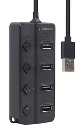 USB-Хаб Gembird UHB-U2P4P-01 на 4 порти USB 2.0 (UHB-U2P4P-01) - мініатюра 4