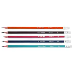 Олівець графітовий Buromax BM.8510 HB трикутний корпус з гумкою 12 шт.
