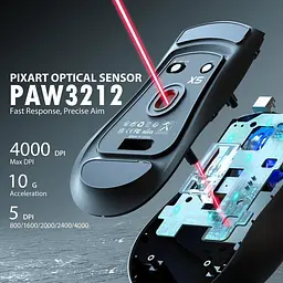 Миша Attack Shark X5 Wireless (AS-6922456700225-B) Black (G-000003826) - мініатюра 5
