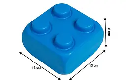 Конструктор блоковий 115/26 "Mega Brick №3" 30 елементів (4 кнопки 10 шт, 8 кнопок 20 шт) BAMSIC - мініатюра 2